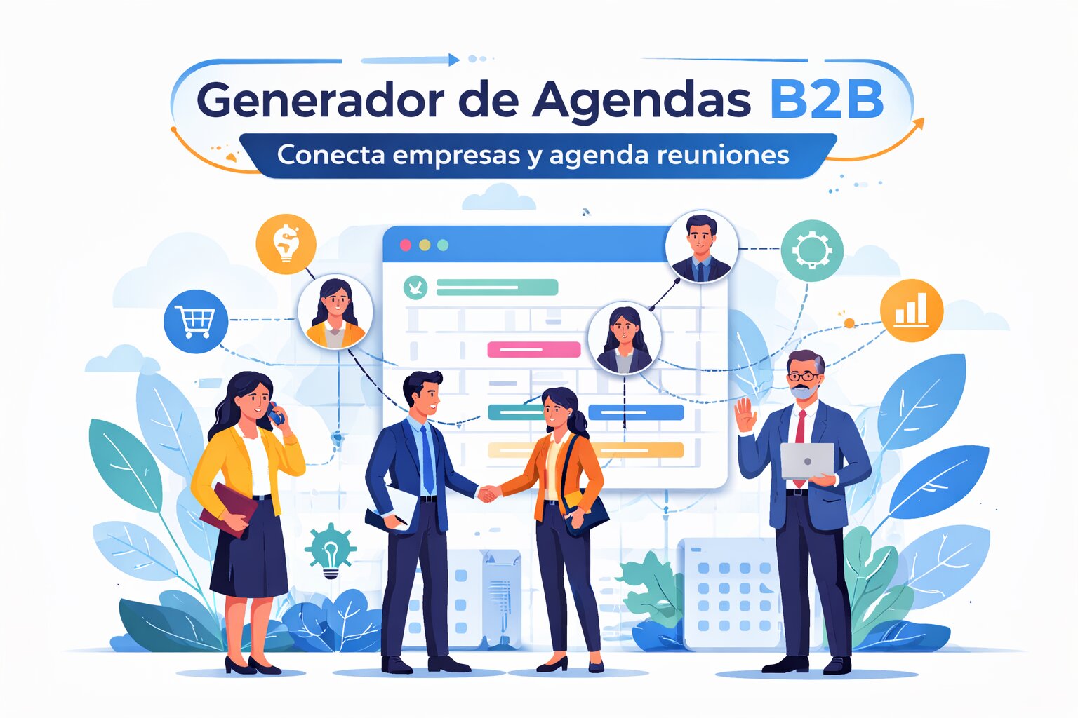 Captura de hoja de calculo del generador de agenda B2B